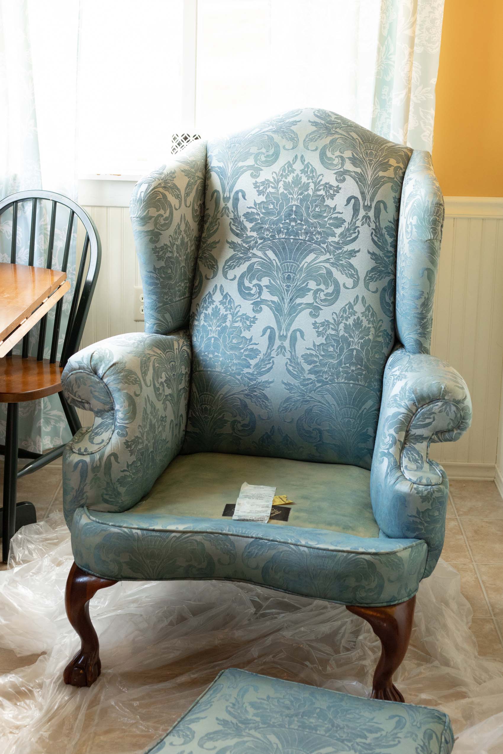 How to Dye a Fabric Chair - Rit Dye Tutorial - Allyn Lewis